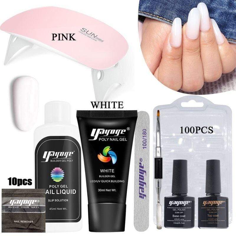 PolyGel Nail Builder Set w/ LED Lamp