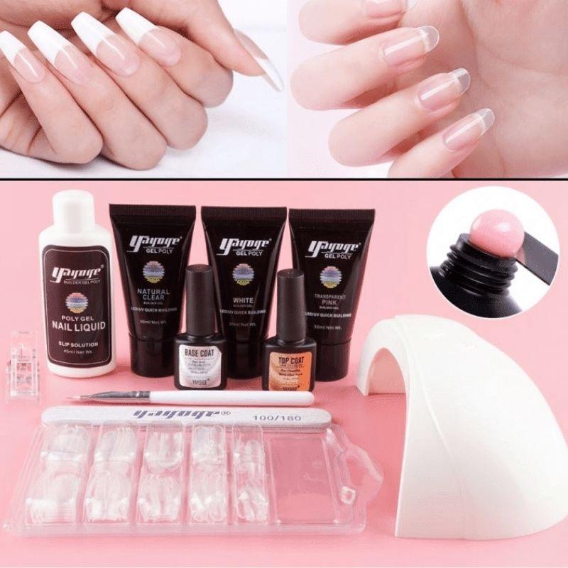 Polygel Complete Set with LED Lamp-3 Colors